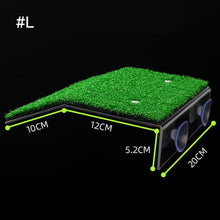 Load image into Gallery viewer, Turtle Platform Float Decoration Aquarium For Small Reptile Suction Cup Drying Easy Install Simulated Lawn Slope