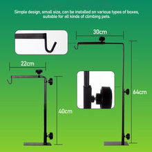 Load image into Gallery viewer, Reptile Lamp Stand Adjustable Telescopic Metal Floor Lamp Bracket for Succulent Lizard Tortoise Turtle Heating Light Holder