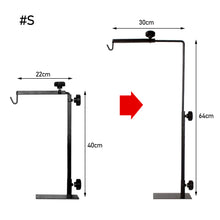 Load image into Gallery viewer, Reptile Lamp Stand Adjustable Telescopic Metal Floor Lamp Bracket for Succulent Lizard Tortoise Turtle Heating Light Holder