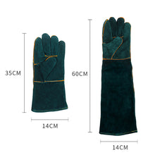 Load image into Gallery viewer, Reptile Training Gloves Wild Animals Handling Gloves Bite Proof Scratch Resistant Snake Lizard Protection Gloves