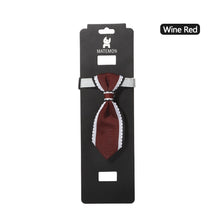 Load image into Gallery viewer, Pet Bow Tie Pet Dog Cat Collar Adjustable Soft Oxford Puppy Collars Pet Collars with Bells Gentleman Tie Necklace Collar
