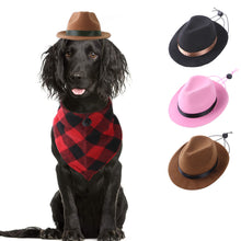 Load image into Gallery viewer, Cool Pet Dog Cowboy Funny Pet Hat Headgear Cat Headwear Costume Performance Photo Props Cosplay Accessories For Halloween Christmas