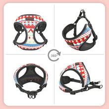 Load image into Gallery viewer, Cute Reflective Small Dog Cat Harness Vest Print Puppy Cat Harness Mesh Harness for Small Dogs Cat