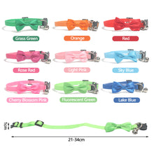 Load image into Gallery viewer, Solid Color Soft Pet Cat Collar Bow Tie Nylon Bell Collar For Cats Puppy Pet Supplies Bowknot Cat Collar 21-34cm Adjustable