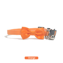 Load image into Gallery viewer, Solid Color Soft Pet Cat Collar Bow Tie Nylon Bell Collar For Cats Puppy Pet Supplies Bowknot Cat Collar 21-34cm Adjustable