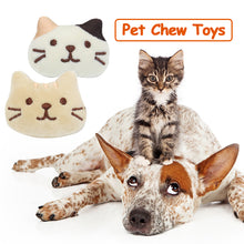 Load image into Gallery viewer, Latest Design Catnip Toy with Cat Face Cartoon Cat Head White and Beige Available Now