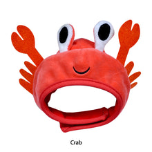 Load image into Gallery viewer, Funny Hat for Cat Cute Crab Frog Pet Hat Puppy Cat Dress Up Costume Christmas Cosplay Warm Headwear Dogs Hats Lovely Style Accessories