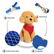 Load image into Gallery viewer, Breathable Mesh Cat Harness and Leash Set Rhinestone Cat Collar Harnesses Vest Pet Traction for Small Medium Dog Cat Puppy