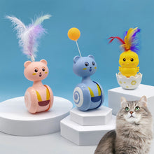 Load image into Gallery viewer, Cat Automatic Toys Pet Bumbler Funny Toy Interactive Cat Toys Cat Rolling Teaser Feather Wand Cat Toys Interactive Rotating Ball