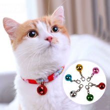 Load image into Gallery viewer, DIY Pet Supplies Lobster Decor Bell Collar Clothe Accessories Cat Collars Leads Cat Accessories Metal Jingle Bell Decoration
