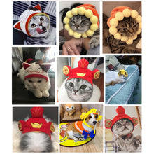 Load image into Gallery viewer, Pet Cat Hats Sunflower Shaped Hat Teddy Dress Up Costume Headdress Pet Costume For Party Cosplay Accessories