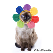 Load image into Gallery viewer, Pet Cat Hats Sunflower Shaped Hat Teddy Dress Up Costume Headdress Pet Costume For Party Cosplay Accessories