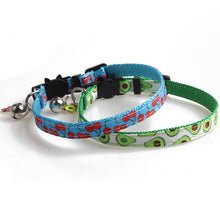Load image into Gallery viewer, Adjustable Cute Cat Collars Puppy Kitten Necklace Fruits Pattern Cats Rabbit Buckle Collar with Bells Cat Accessories Pet Product