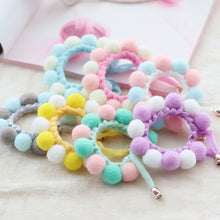 Load image into Gallery viewer, Lovely Plush Ball Dog Collar Candy Necklace Decoration Collar Puppy Neck Strap Yorkie Chihuahua Kitty Collar XS-L