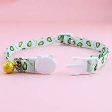 Load image into Gallery viewer, Lovely Fruit Print Fabric Cotton Polyester Pet Dog Cat Collar Cat Collar Buckles With Bell Adjustable for Small Middle Dog Cats