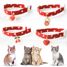 Load image into Gallery viewer, Pet Cute Cat Dog Safety Buckle Collar Love Pattern Adjustable Collars Angel Flower Cherry Necklace Cat Accessories Pet Product