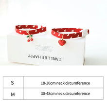 Load image into Gallery viewer, Pet Cute Cat Dog Safety Buckle Collar Love Pattern Adjustable Collars Angel Flower Cherry Necklace Cat Accessories Pet Product
