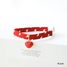 Load image into Gallery viewer, Pet Cute Cat Dog Safety Buckle Collar Love Pattern Adjustable Collars Angel Flower Cherry Necklace Cat Accessories Pet Product