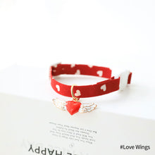 Load image into Gallery viewer, Pet Cute Cat Dog Safety Buckle Collar Love Pattern Adjustable Collars Angel Flower Cherry Necklace Cat Accessories Pet Product