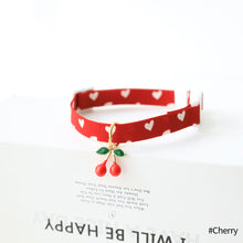 Load image into Gallery viewer, Pet Cute Cat Dog Safety Buckle Collar Love Pattern Adjustable Collars Angel Flower Cherry Necklace Cat Accessories Pet Product