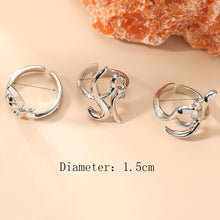 Load image into Gallery viewer, 3 Pcs/Set Punk Irregular Opening Joint Ring Creative Daily Fingertip Exaggerate Fingertip Rings Sets for Women Party Jewelry