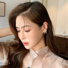 Load image into Gallery viewer, Irregular U-shaped Gold Earrings Design Woman Elegant Gold Rhinestones Ear Stud Fashion Party Girls Jewelry Accessories
