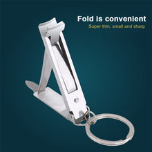 Load image into Gallery viewer, Foldable Ultra-thin Portable Stainless Steel Nail Toe Cutter Trimmer Creative Nail Scissor Manicure Pedicure Tool Fingernail Clipper