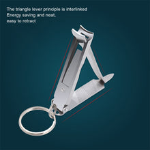 Load image into Gallery viewer, Foldable Ultra-thin Portable Stainless Steel Nail Toe Cutter Trimmer Creative Nail Scissor Manicure Pedicure Tool Fingernail Clipper
