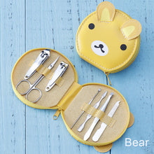 Load image into Gallery viewer, 7pcs/set Stainless Steel Manicure Cutters Nail Clipper Set Cartoon Portable Ear Spoon Nail Clippers Pedicure Nail Scissors Tool
