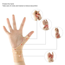 Load image into Gallery viewer, Silicone Gel Tenosynovitis Elastic Wrist Compression Thumb Support Carpal Tunnel SEBS Magnetic Wrist Support Brace Typing Pain