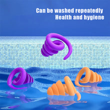 Load image into Gallery viewer, Waterproof Sleeping Silicone Earplugs Noise Reduction Earplug Hearing Protection Anti-Noise Plug for Travelling Sleep Promotion