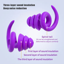 Load image into Gallery viewer, Waterproof Sleeping Silicone Earplugs Noise Reduction Earplug Hearing Protection Anti-Noise Plug for Travelling Sleep Promotion