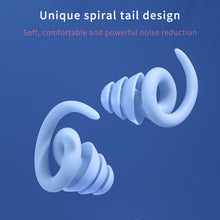 Load image into Gallery viewer, Waterproof Sleeping Silicone Earplugs Noise Reduction Earplug Hearing Protection Anti-Noise Plug for Travelling Sleep Promotion
