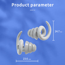 Load image into Gallery viewer, Waterproof Sleeping Silicone Earplugs Noise Reduction Earplug Hearing Protection Anti-Noise Plug for Travelling Sleep Promotion