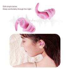 Load image into Gallery viewer, Nano Silica Gel Earplugs Sleep Plug Canceling Noise Reduction Reusable for Snoring Earplug Sound Insulation Sleeping Ear Plugs