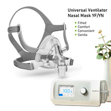 Load image into Gallery viewer, YF/YN Nasal Mask S/M/L 3 Sizes with Headgear and Head Pad Suitable for CPAP Machine Oxygenerator Connect Hose and Face