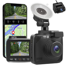 Load image into Gallery viewer, IPS Dash Cam 4K 2160P Recording Car Camera DVR Built-In GPS Wi-Fi Night Vision WDR Motion Detection Loop Recording
