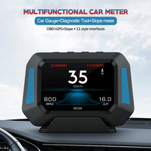 Load image into Gallery viewer, Car GPS OBD2 HUD Gauge Digital Speedometer Head Up On-board Computer Display Vehicle System Driving Turbo Speed Alarm Sensor