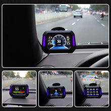 Load image into Gallery viewer, Car GPS OBD2 HUD Gauge Digital Speedometer Head Up On-board Computer Display Vehicle System Driving Turbo Speed Alarm Sensor