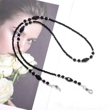 Load image into Gallery viewer, Fashion Glasses Chain Diamond Black Glasses Chain Decorative Lanyard For Sunglasses Reading Glasses Glasses Accessories
