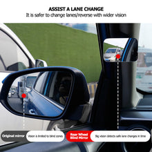 Load image into Gallery viewer, 360 Degree Adjustable Car Front And Rear Wheel Blind Spot Small Round Mirror Rearview Mirror Wide-angle Auxiliary