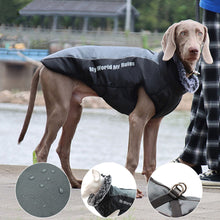 Load image into Gallery viewer, Winter Coat Waterproof Windproof Dog Jacket with Harness & Furry Collar Warm Dog Clothes Outdoor Dog Vest with Reflective Strips