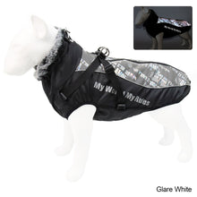 Load image into Gallery viewer, Winter Coat Waterproof Windproof Dog Jacket with Harness & Furry Collar Warm Dog Clothes Outdoor Dog Vest with Reflective Strips