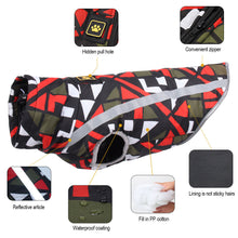 Load image into Gallery viewer, Dog Jacket Large Breed Dog Coat Waterproof Reflective Warm Winter Clothes for Big Dogs Labrador Overalls Chihuahua Pug Clothing
