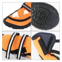Load image into Gallery viewer, Four season Waterproof Pet Shoes for Small to Large Dog Oxford Bottom Reflective Bandages Pet Rain Boots Large Dog Shoes