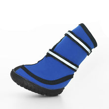 Load image into Gallery viewer, Four season Waterproof Pet Shoes for Small to Large Dog Oxford Bottom Reflective Bandages Pet Rain Boots Large Dog Shoes