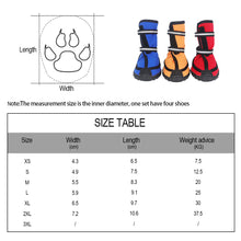 Load image into Gallery viewer, Four season Waterproof Pet Shoes for Small to Large Dog Oxford Bottom Reflective Bandages Pet Rain Boots Large Dog Shoes