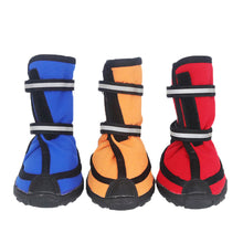 Load image into Gallery viewer, Four season Waterproof Pet Shoes for Small to Large Dog Oxford Bottom Reflective Bandages Pet Rain Boots Large Dog Shoes