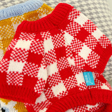 Load image into Gallery viewer, Autumn and Winter Pet Warm Fleece Flower Plaid Sweater Puppy Dog Cat Soft Coat Shirt Jacket Teddy Bichon Pomeranian Schnauze Dog Clothes