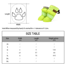 Load image into Gallery viewer, Winter Waterproof Pet Rain Shoes for Small Medium Dog Warm Puppy Snow Boots Fleece Soft Silicon Adjustable Anti-Slip Pet Rain Boots Large Dog Shoes